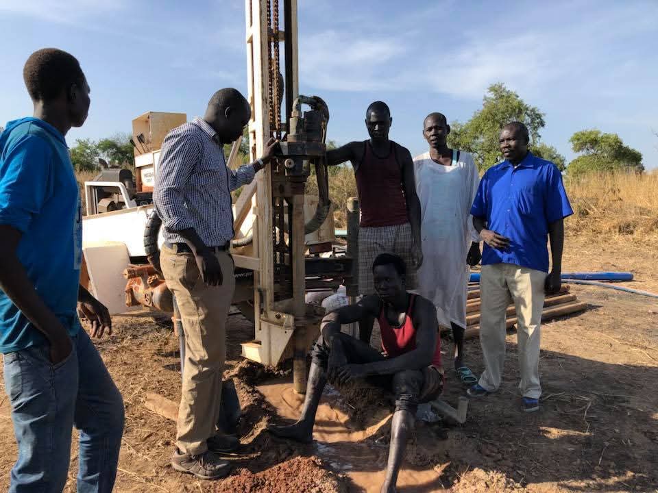 Water borehole drilling